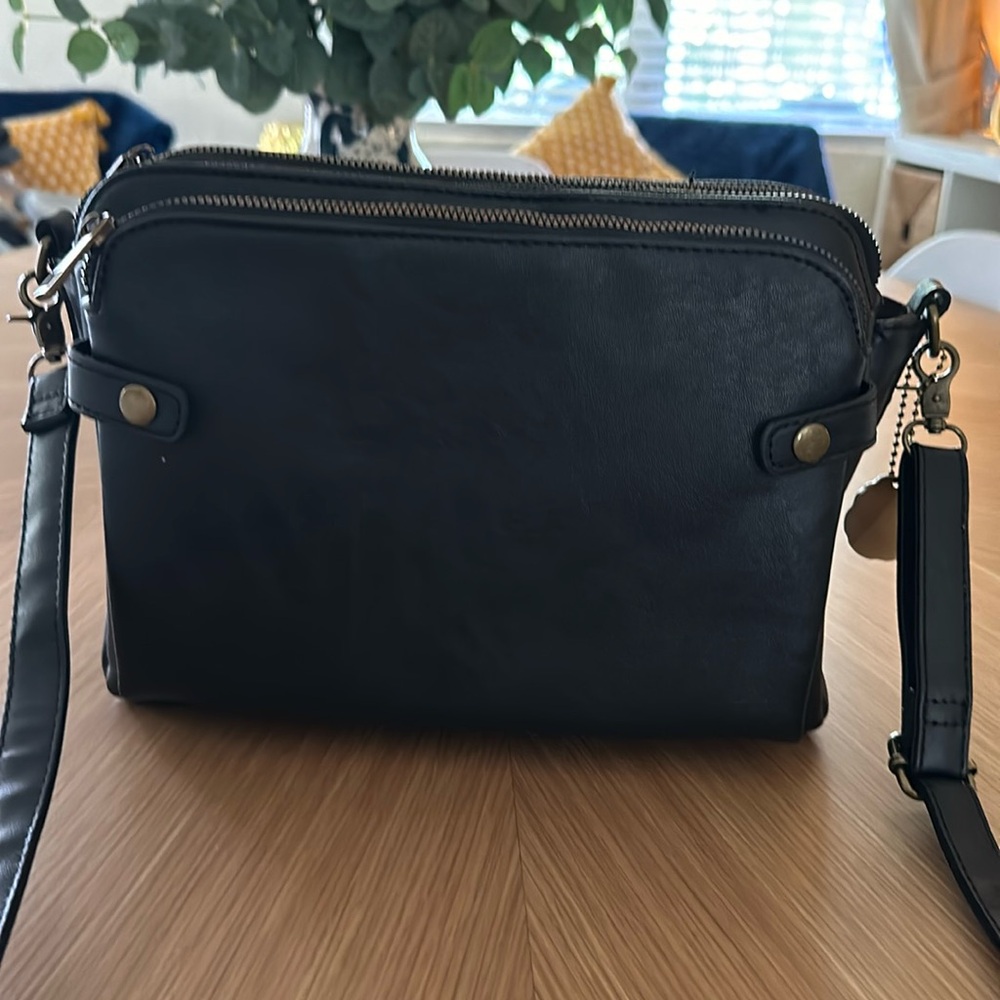 Leather organizer bag NWOT